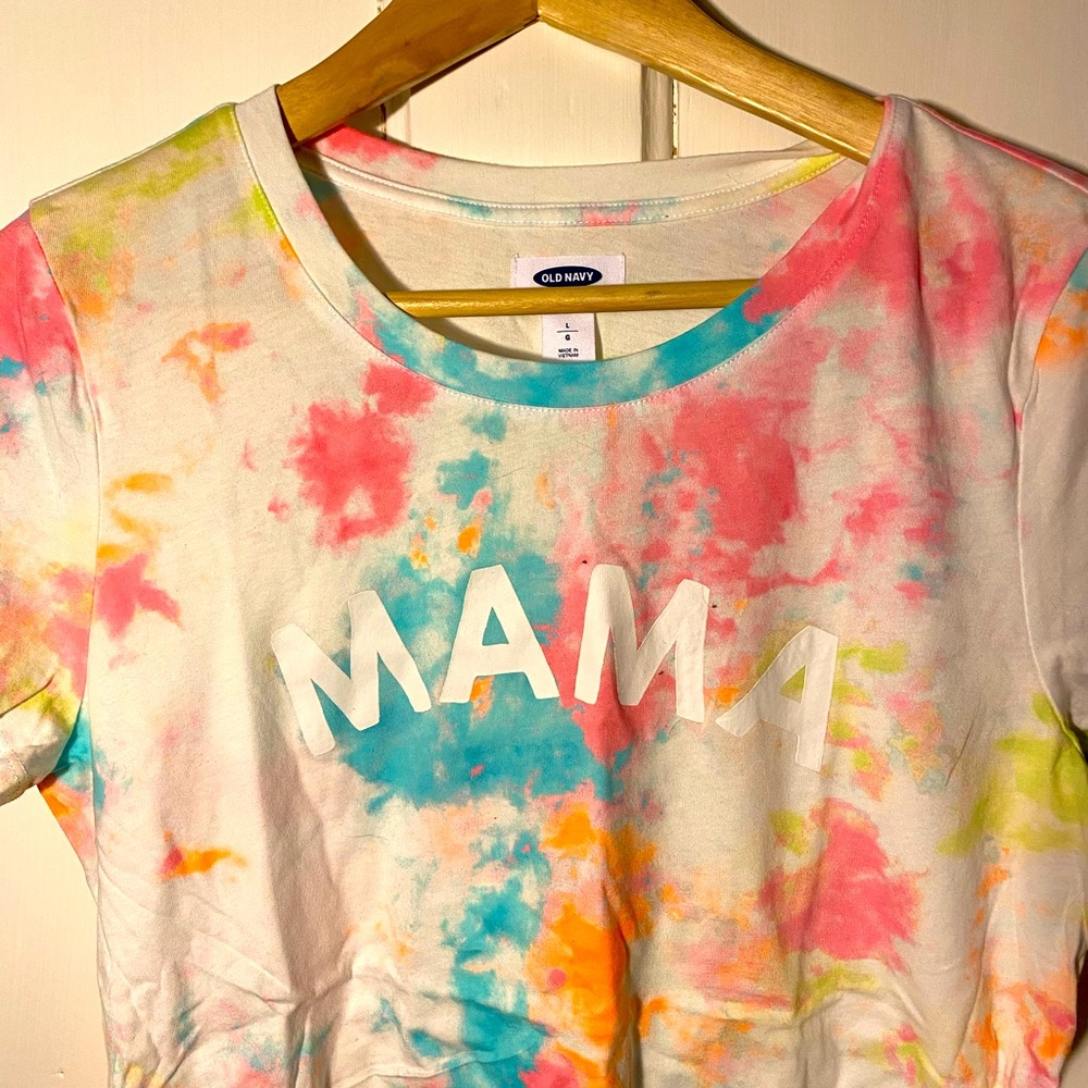 Maternity Mama tie dyed tee